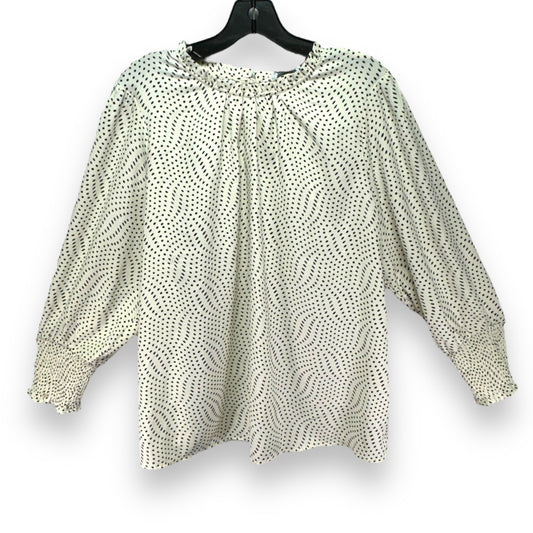 Top Long Sleeve By Beachlunchlounge In Checkered Pattern, Size: L