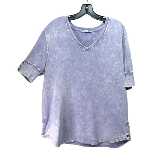 Top Short Sleeve By Jane And Delancey In Purple, Size: Xl