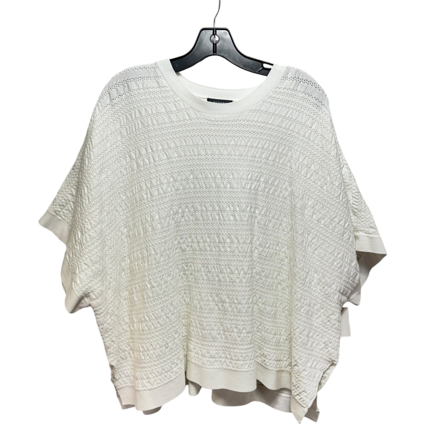 Top Short Sleeve By Natori In White, Size: L