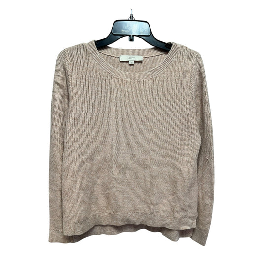 Sweater By Loft In Peach, Size: L