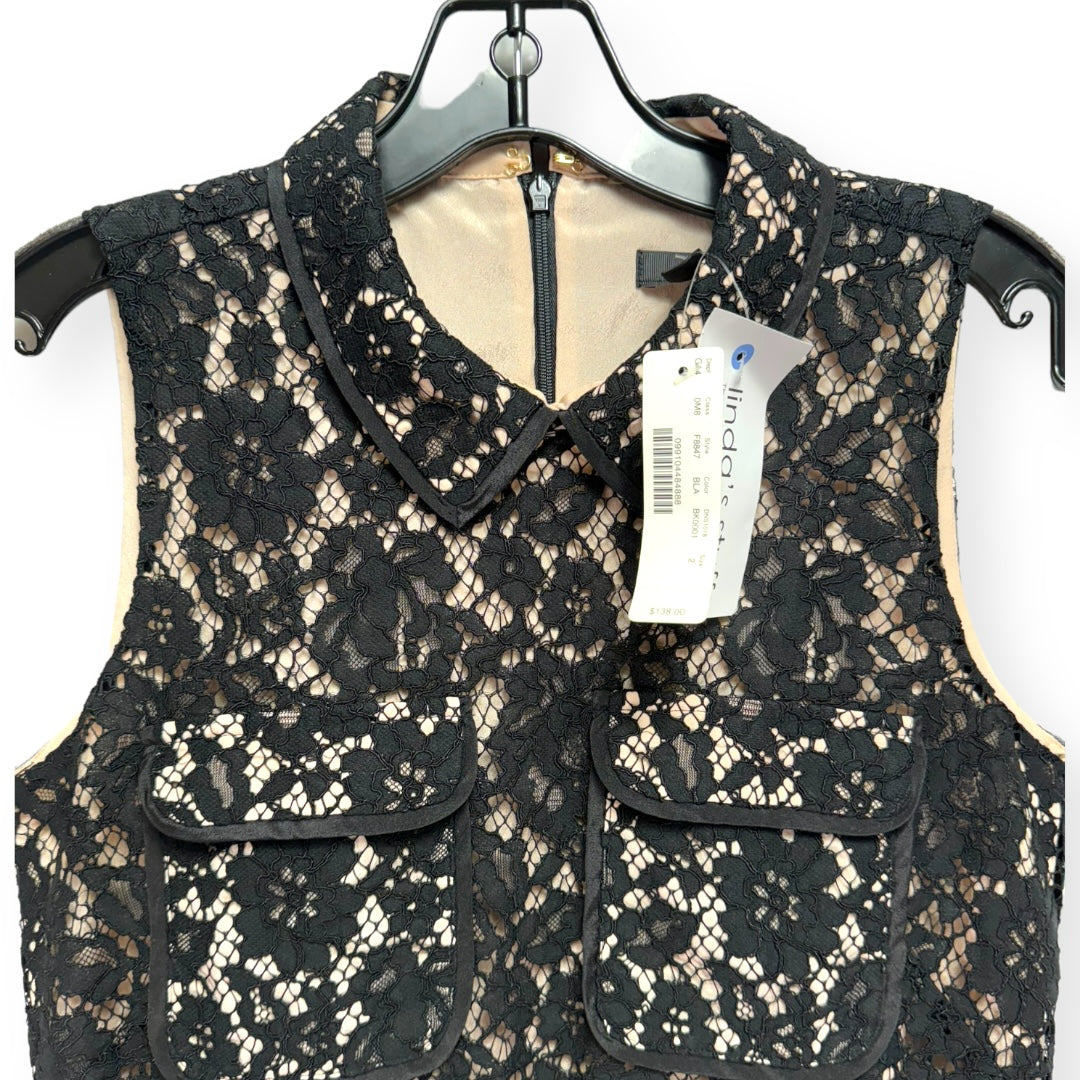 Black Lace Dress J. Crew, Size 2