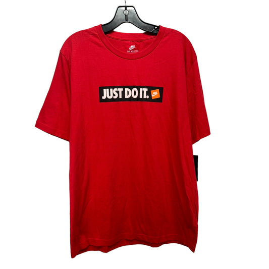 Top Short Sleeve By Nike Apparel In Red, Size: Xl