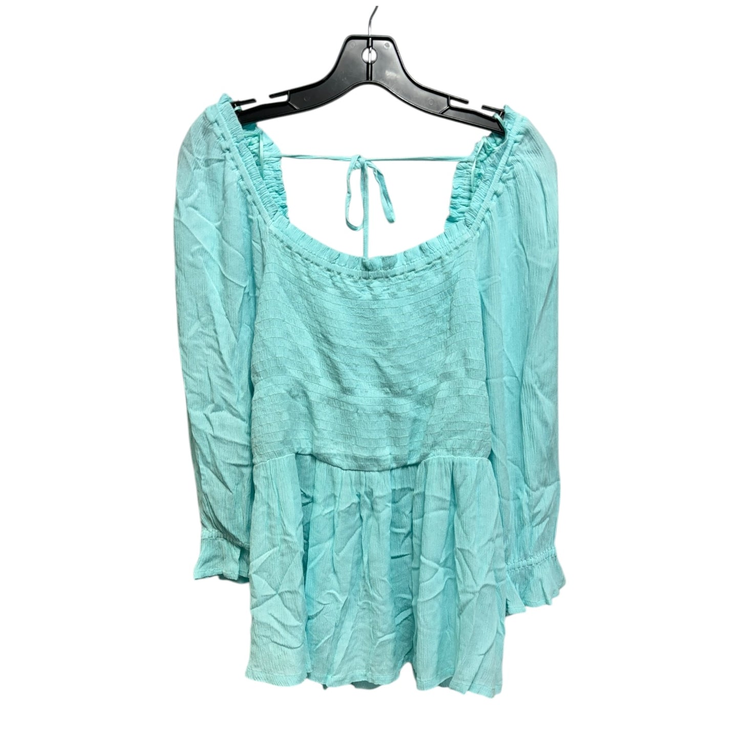 Top 3/4 Sleeve By Crown And Ivy In Blue, Size: L