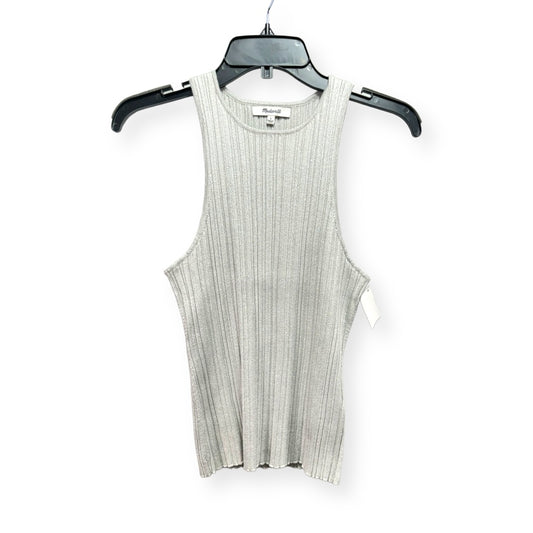 Silver Top Sleeveless Basic Madewell, Size L