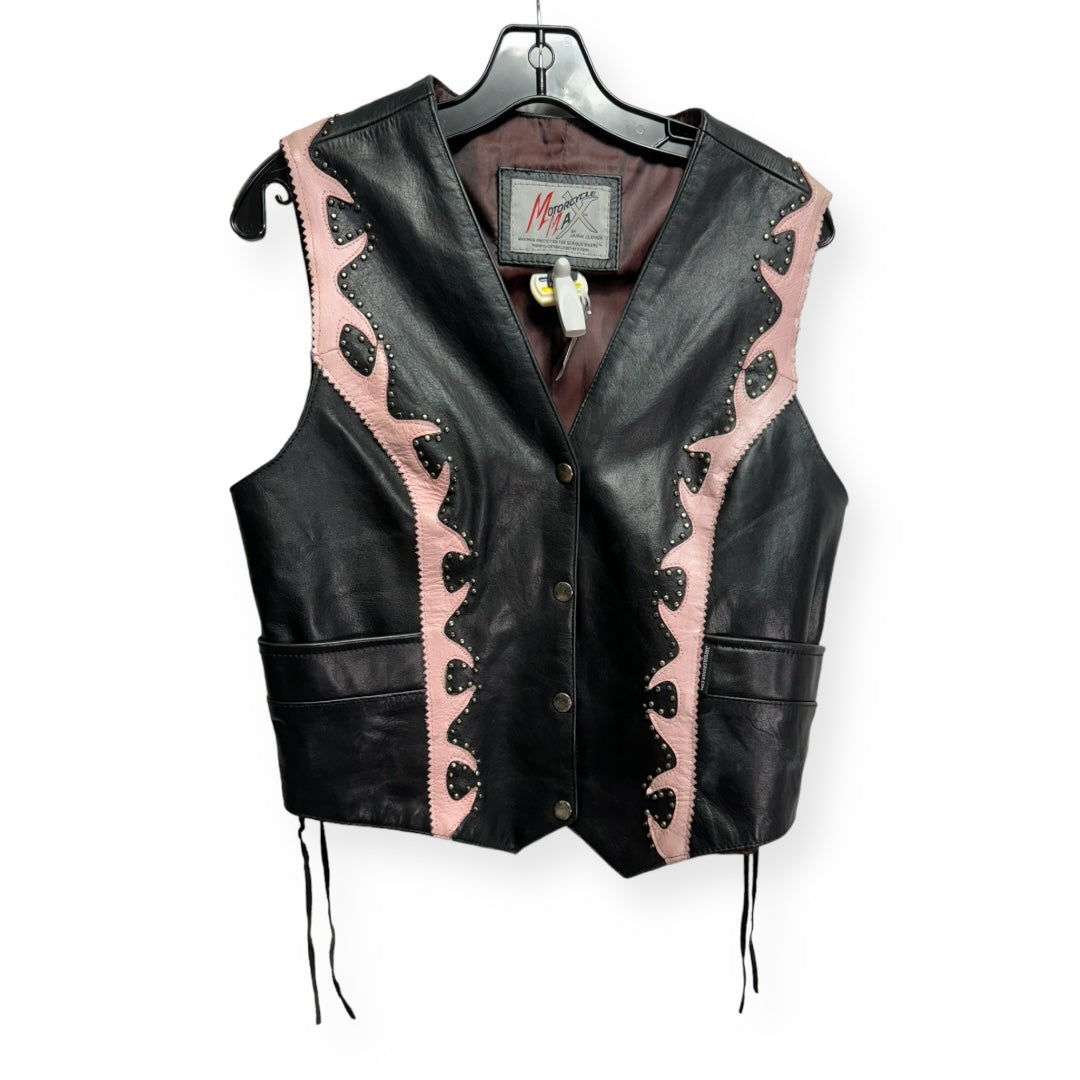 Motorcycle Max Leather Studded Vest By Jamin Leather Size: M