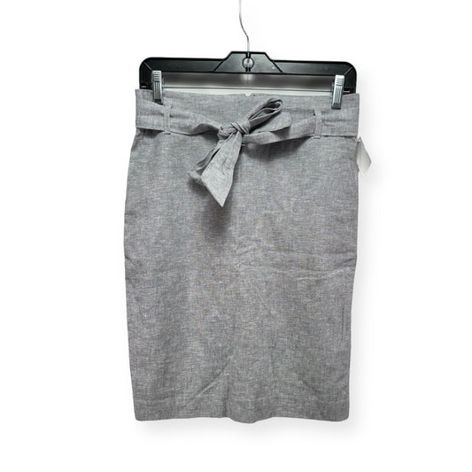 Linen Grey Skirt Mini & Short Ann Taylor, Size 4petite