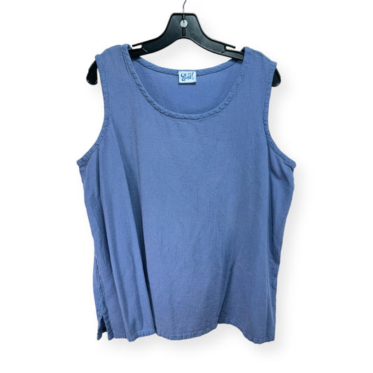 Blue Top Sleeveless Oh My Gauze, Size Xxl