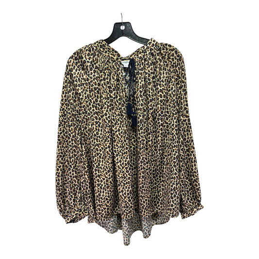 Top Long Sleeve By Crown And Ivy In Animal Print, Size: 1x