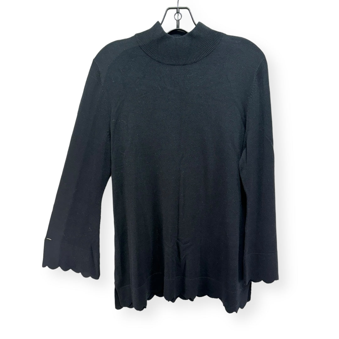 Knit Black Tunic Long Sleeve Isaac Mizrahi Live Qvc, Size M