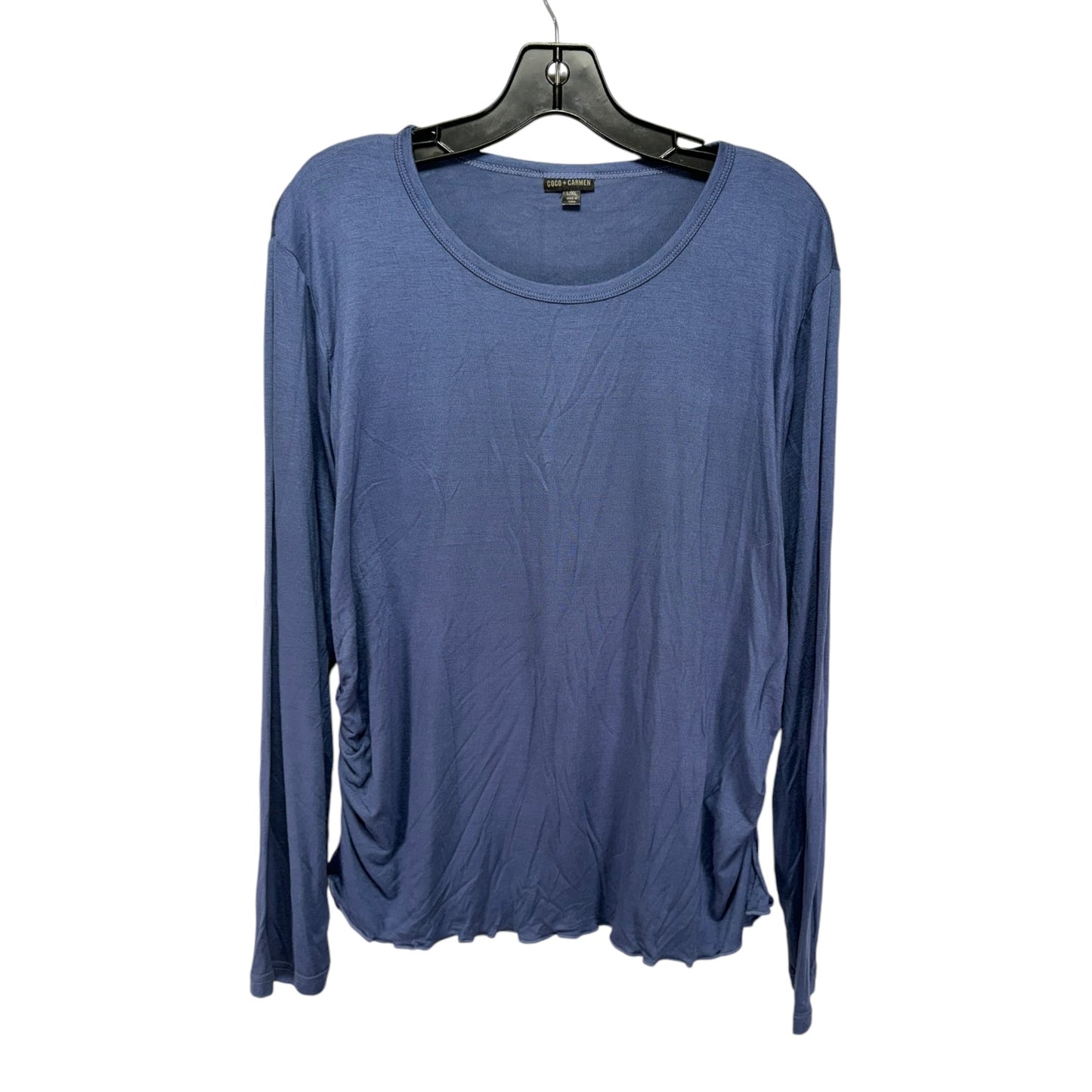 Top Long Sleeve By Coco And Carmen In Blue, Size: Xl