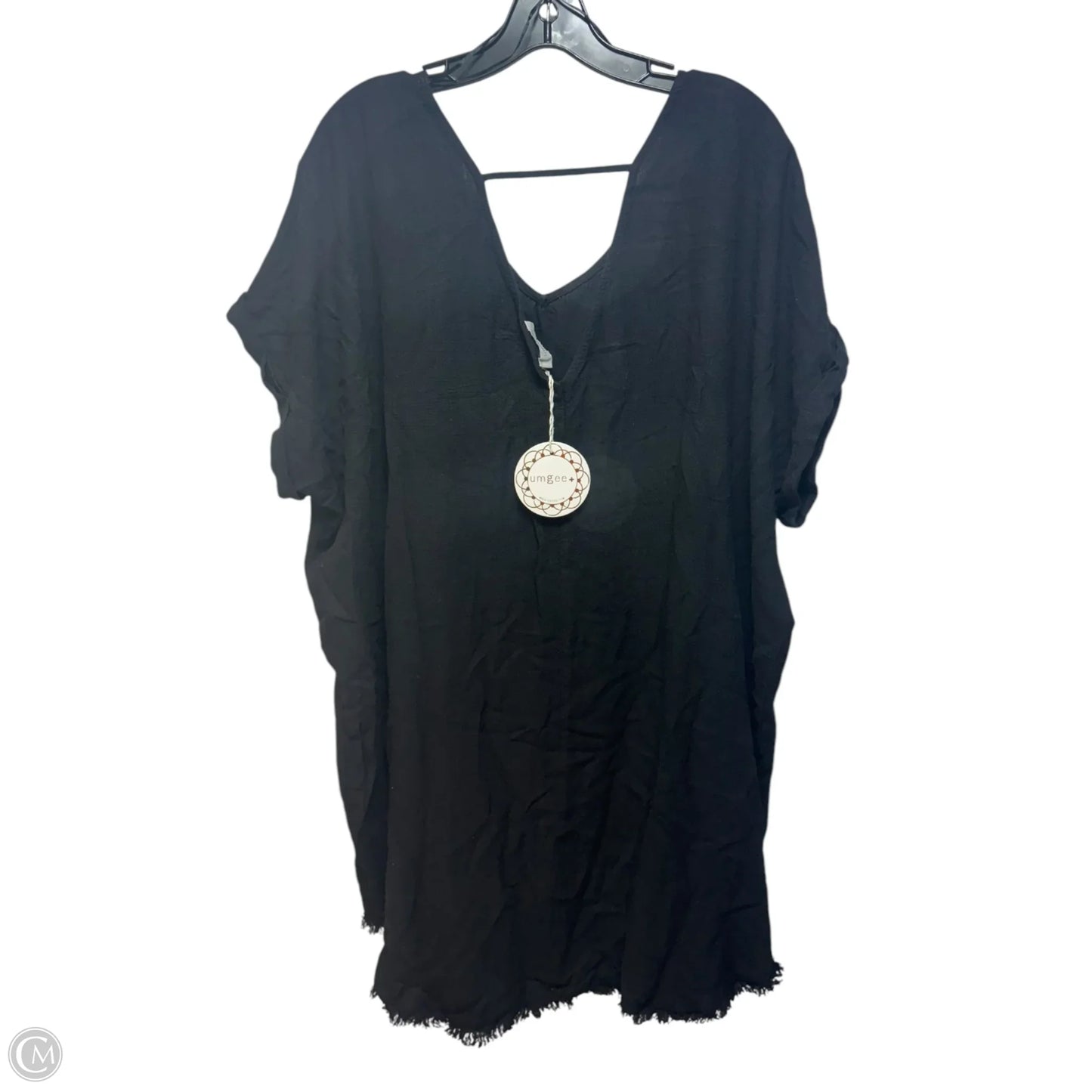 Tunic 3/4 Sleeve By Umgee In Black, Size: 2x