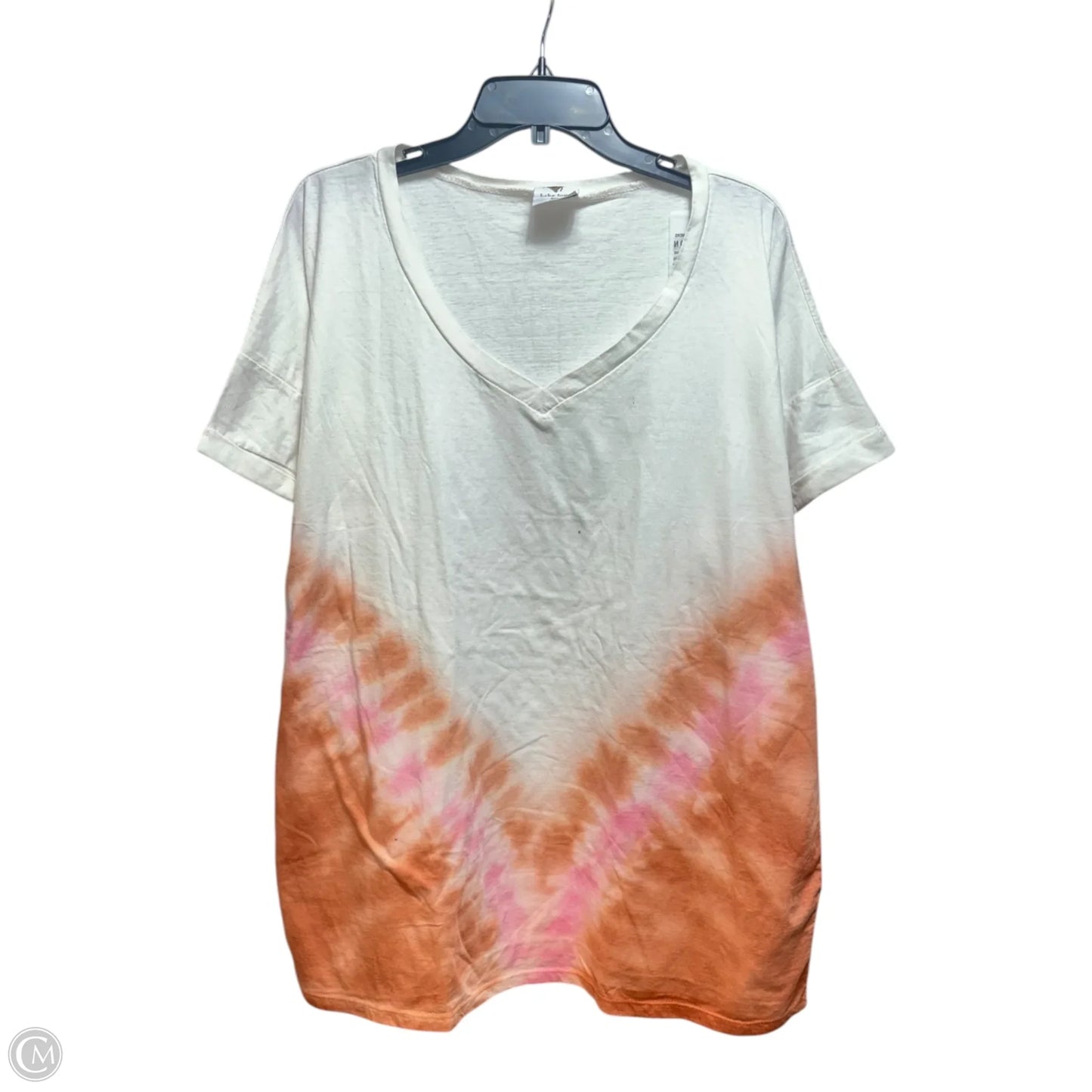 Top Short Sleeve By Like Love In Tie Dye Print, Size: 3x