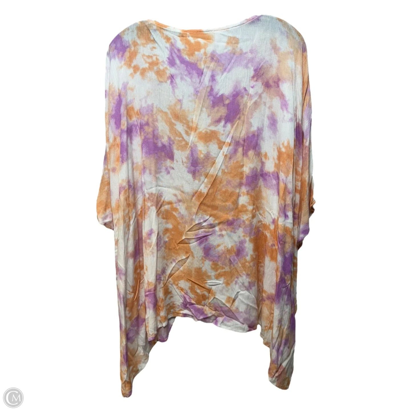 Top Short Sleeve By Savanna Jane In Multi-colored, Size: 1x