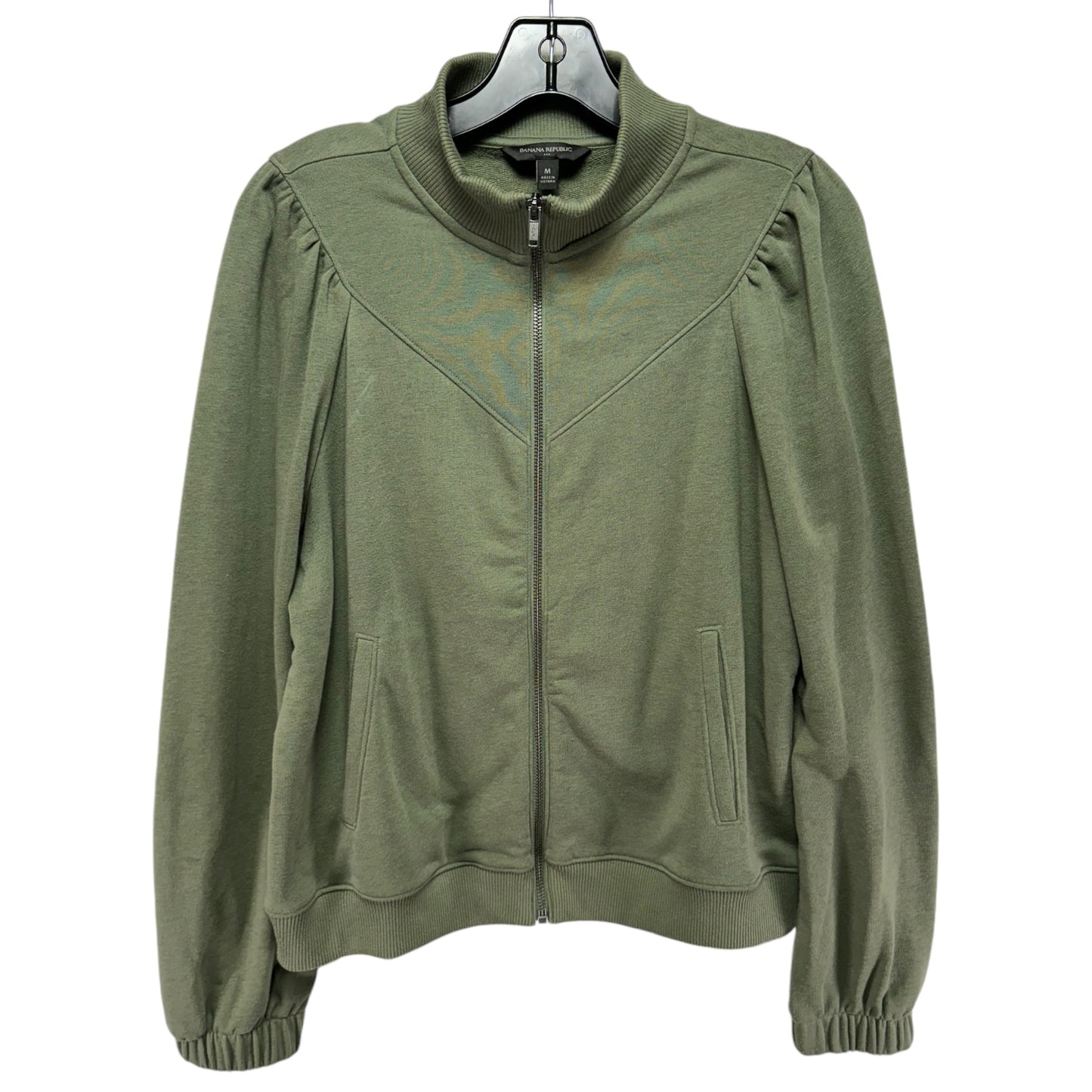 Jacket Fleece By Banana Republic In Green, Size: M