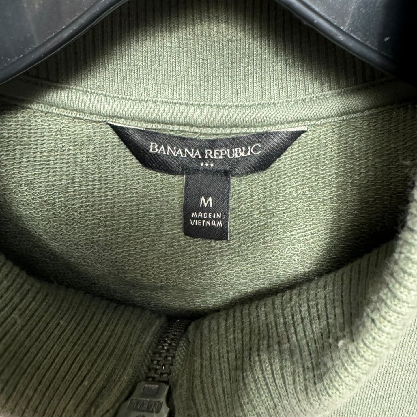 Jacket Fleece By Banana Republic In Green, Size: M