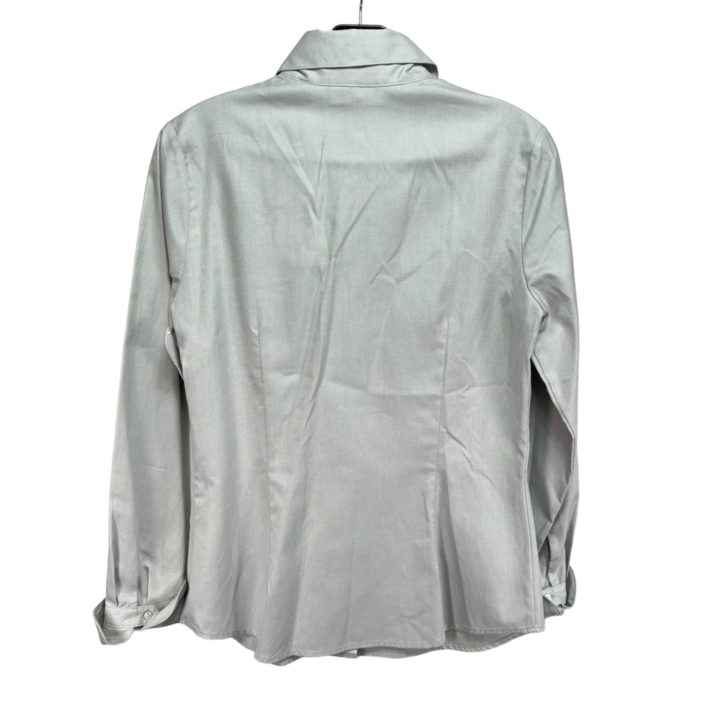 Blouse Long Sleeve By Farinaz Taghavi In Grey, Size: 4