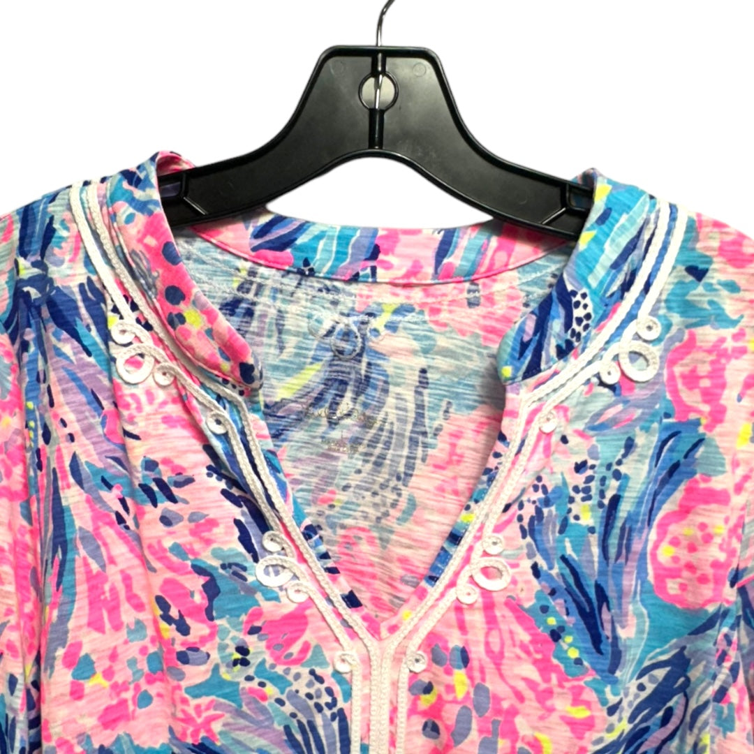 Kaia Knit Tunic Designer By Lilly Pulitzer In Multi-colored, Size: L