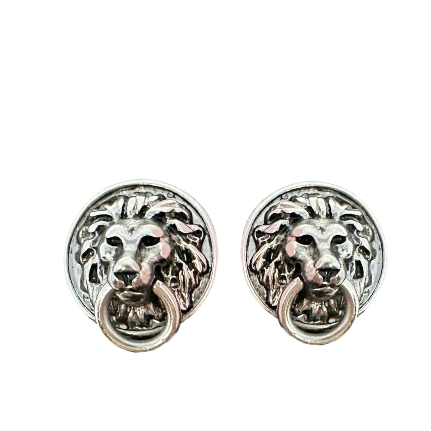 Lion Head Door Knocker Stud Earrings By Lia Sophia