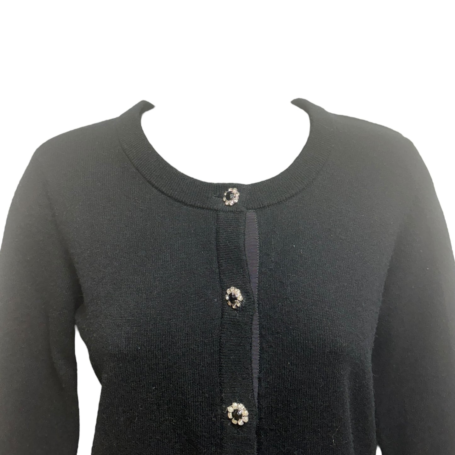 Sweater Cardigan Designer By Kate Spade In Black, Size: S