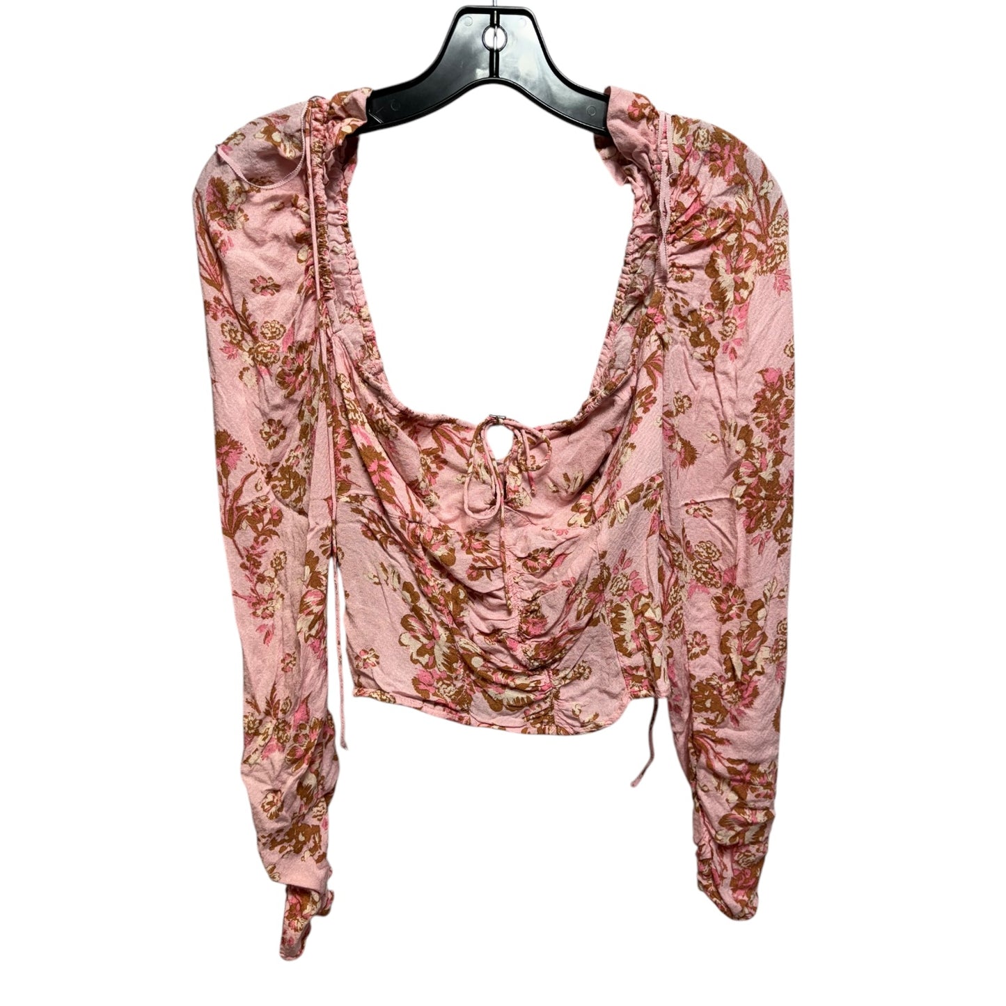 Hilary Printed Top By Free People In Pink, Size: S