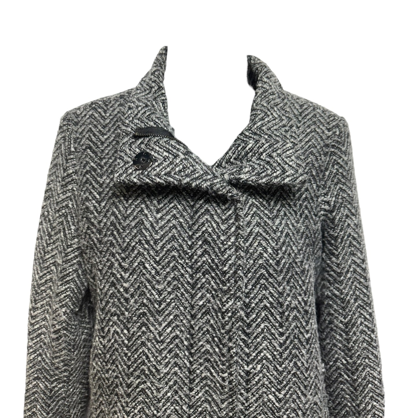 Coat By Banana Republic In Black & Grey, Size: S