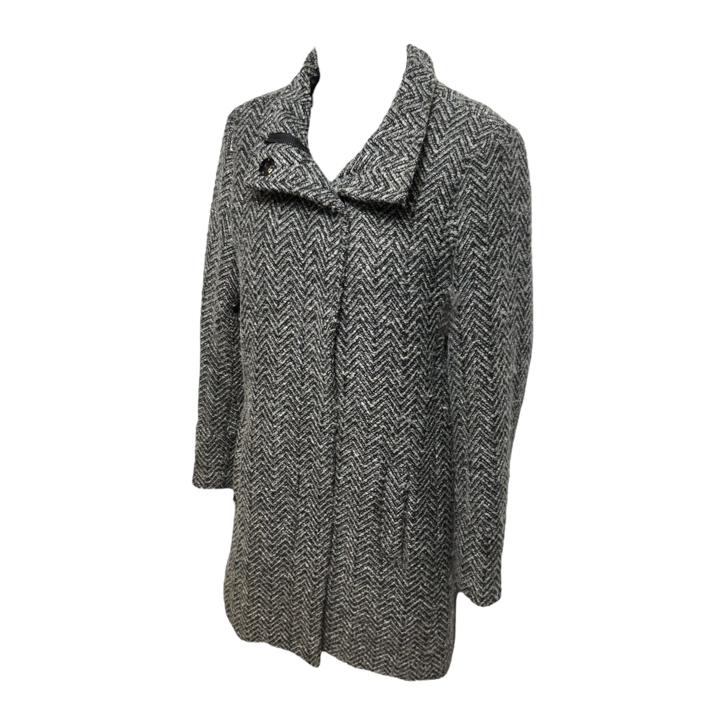 Coat By Banana Republic In Black & Grey, Size: S