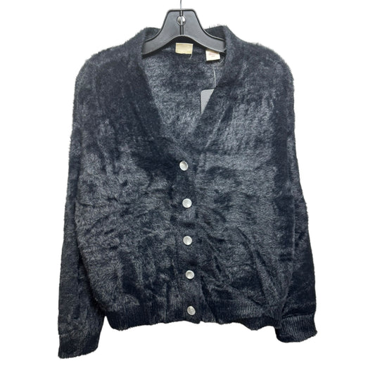 Fuzzy Sweater Cardigan By Levis In Black, Size: S