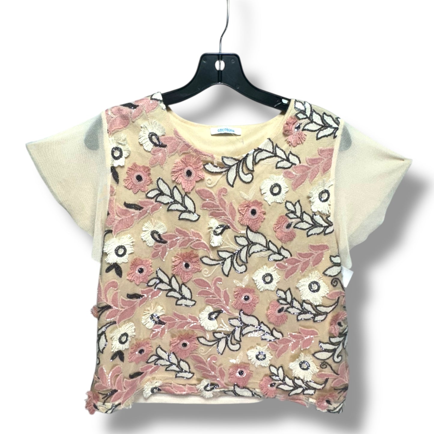 Top Short Sleeve By Cocobleu In Floral Print, Size: M