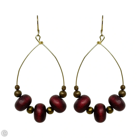 Beaded Teardrop Dangle Earrings