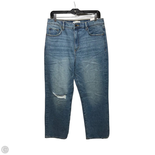 The Straight High Rise Jeans By Loft In Blue Denim, Size: 10/30
