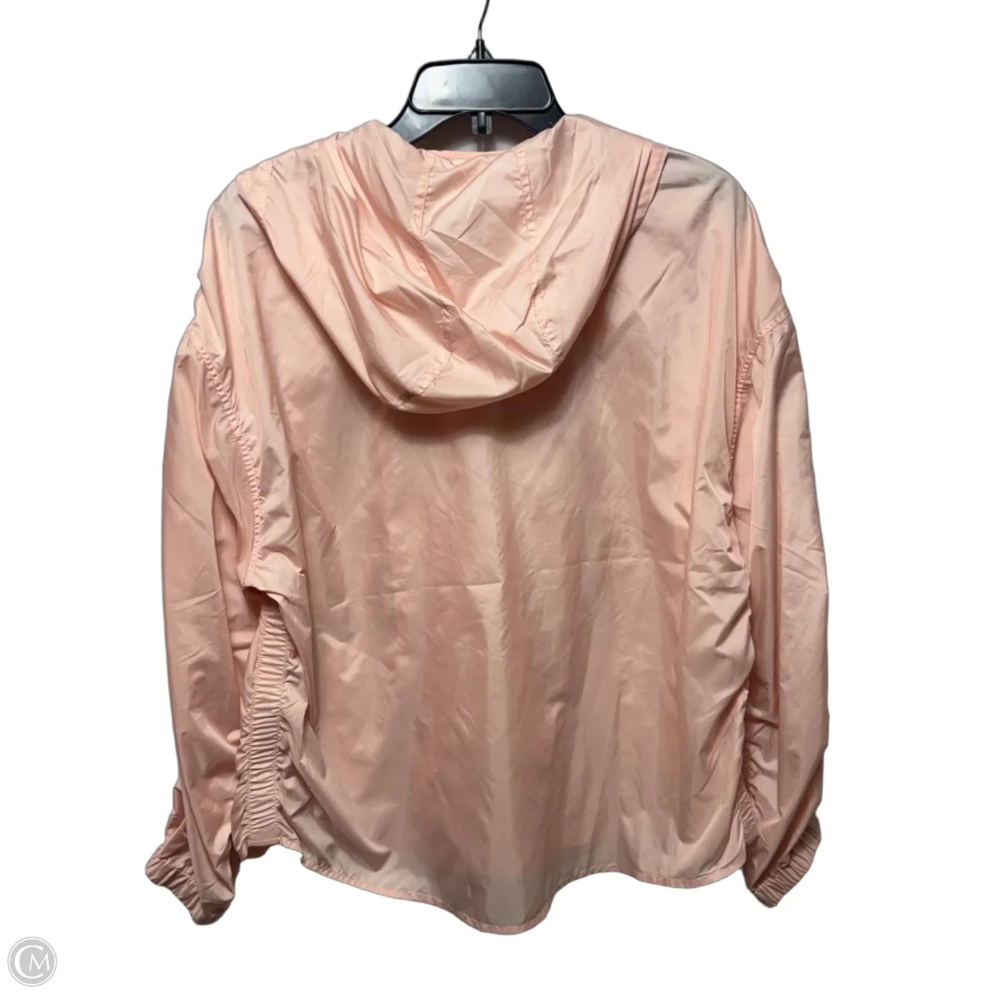 Jacket Windbreaker By Chicos In Peach, Size: 12