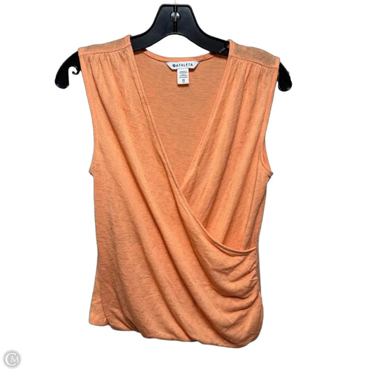 Breezy Wrap Tank By Athleta In Orange, Size: Xs
