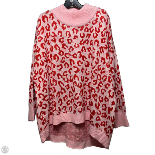 Sweater By Crown And Ivy In Animal Print, Size: L