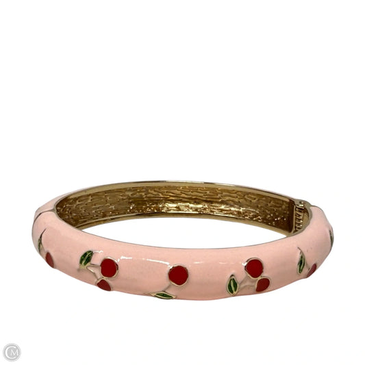Red Cherry Enamel Bangle Bracelet