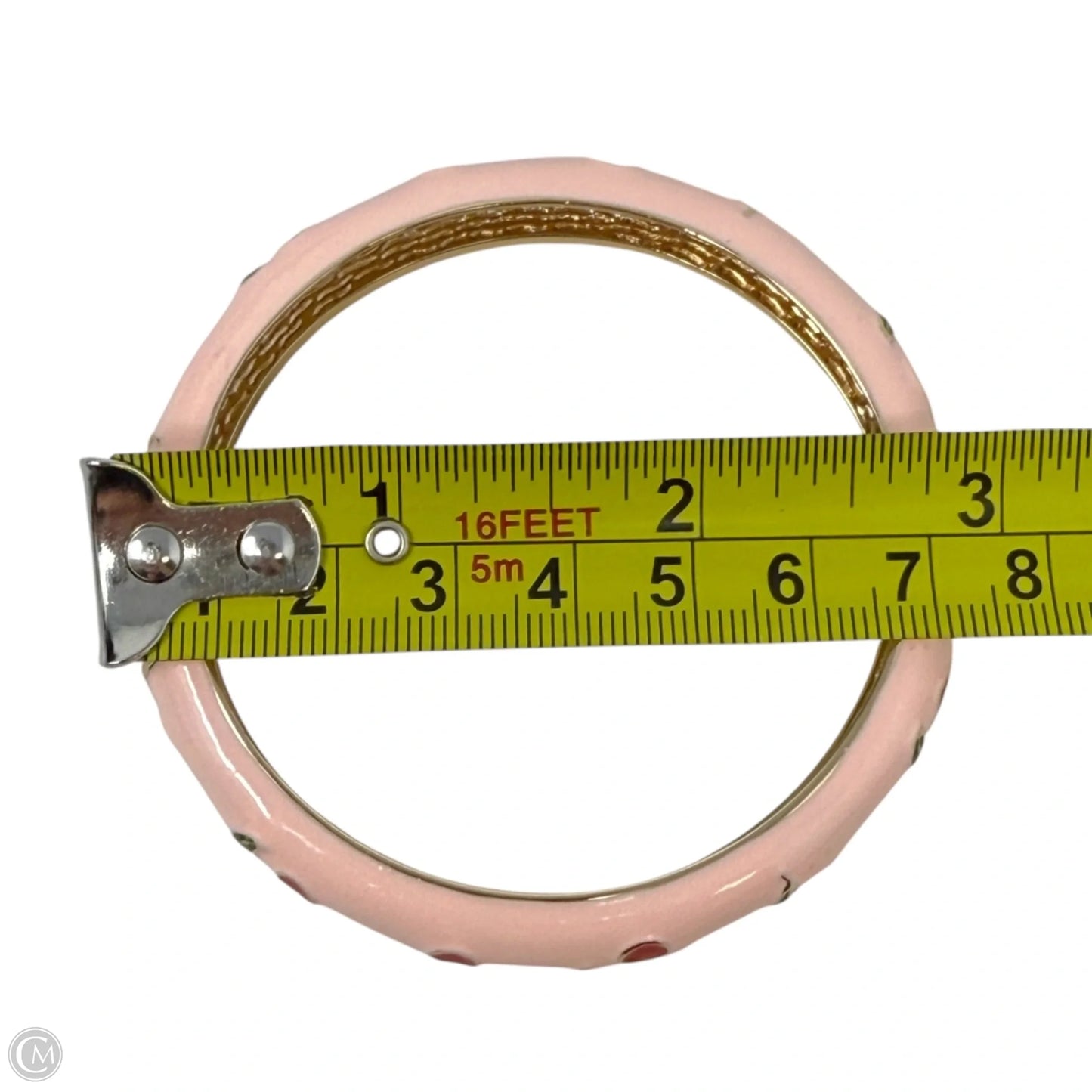 Red Cherry Enamel Bangle Bracelet