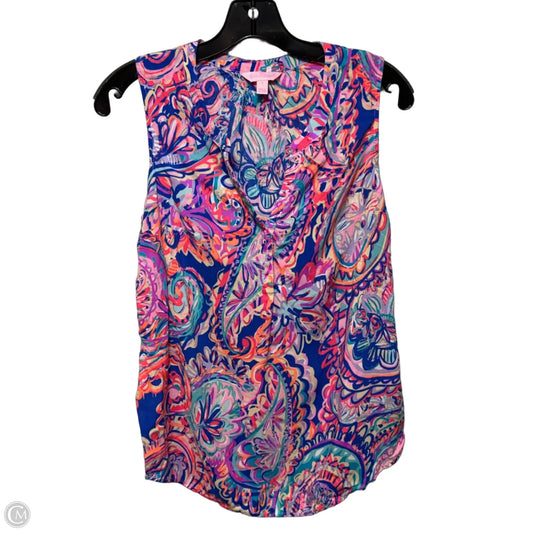 Top Sleeveless Designer By Lilly Pulitzer In Multi-colored, Size: S