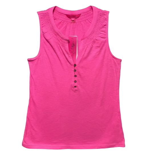 Essie Top Sleeveless Designer By Lilly Pulitzer In Pink, Size: S