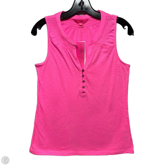 Essie Top Sleeveless Designer By Lilly Pulitzer In Pink, Size: S