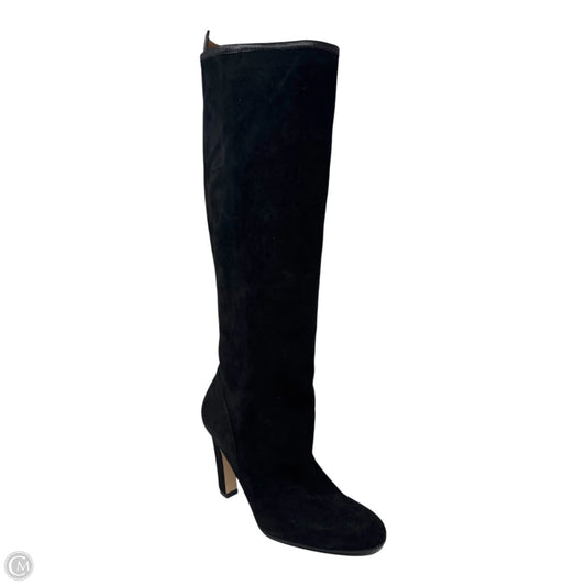 Suede Boots Designer By Stuart Weitzman In Black, Size: 7.5