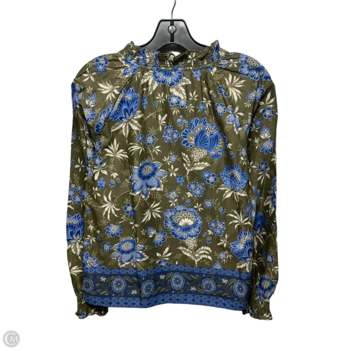 Top Long Sleeve By Talbots In Floral Print, Size: Xs