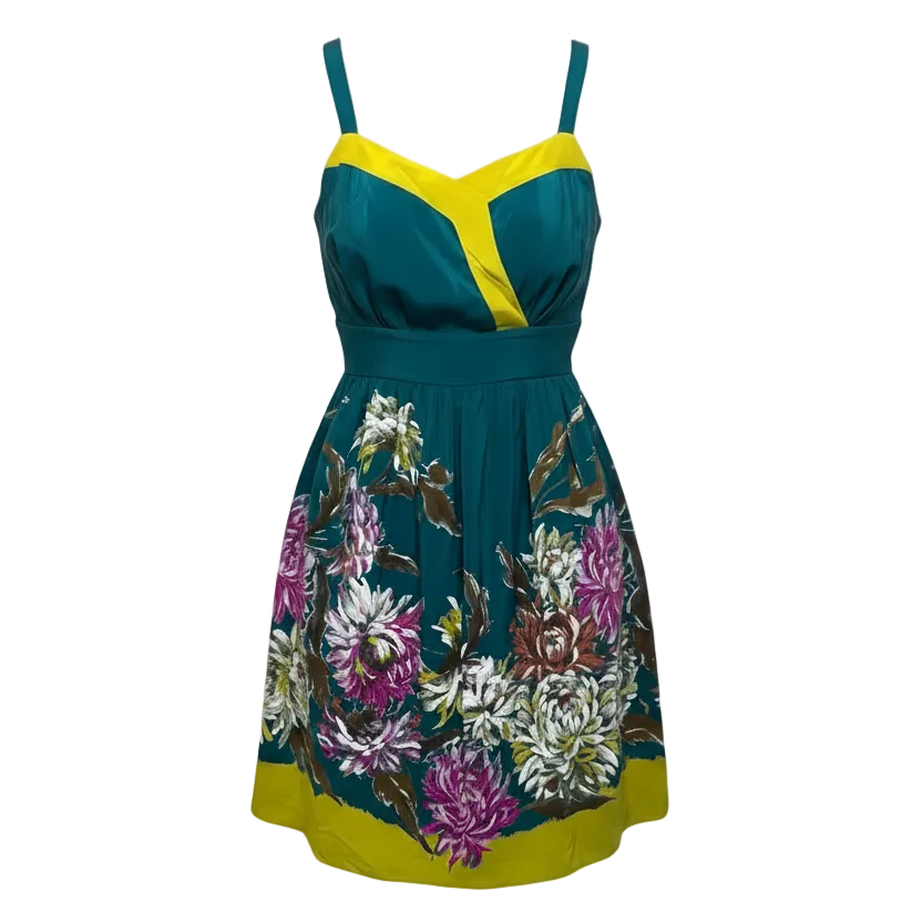 Impressionist's Dream Dress By Maeve In Floral Print, Size: 0
