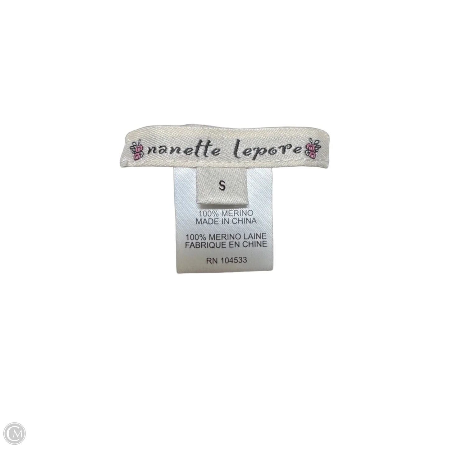 Merino Top Sleeveless By Nanette Lepore In Black & Cream, Size: S