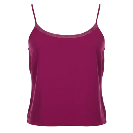 Beaded Silk Top Sleeveless By Doncaster Collection In Pink, Size: 6