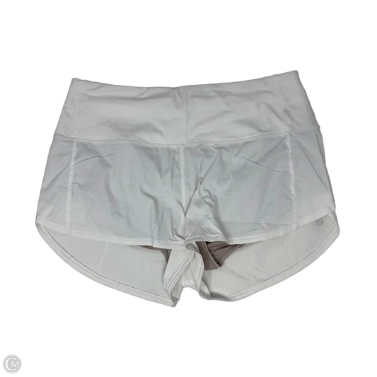 Athletic Shorts By Lululemon In White, Size: 8