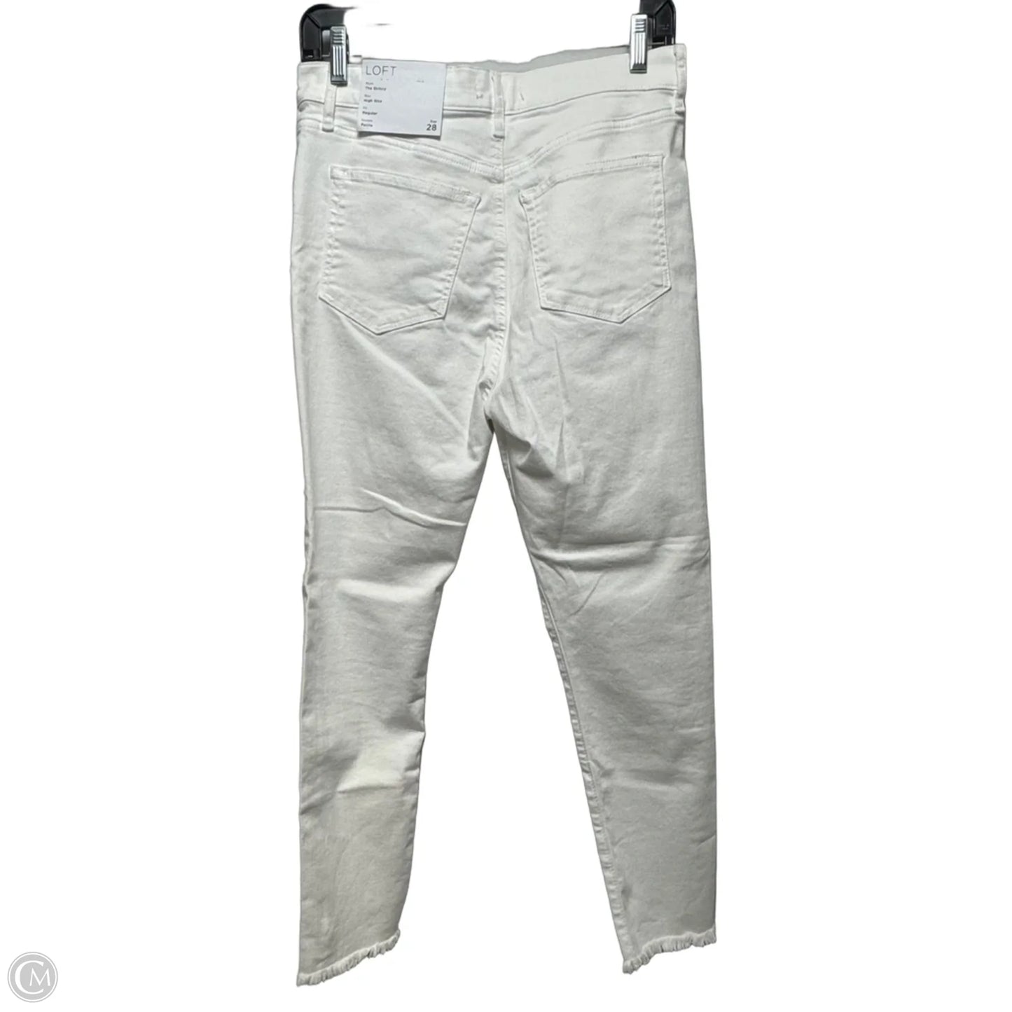 Jeans Skinny By Loft In White, Size: 6