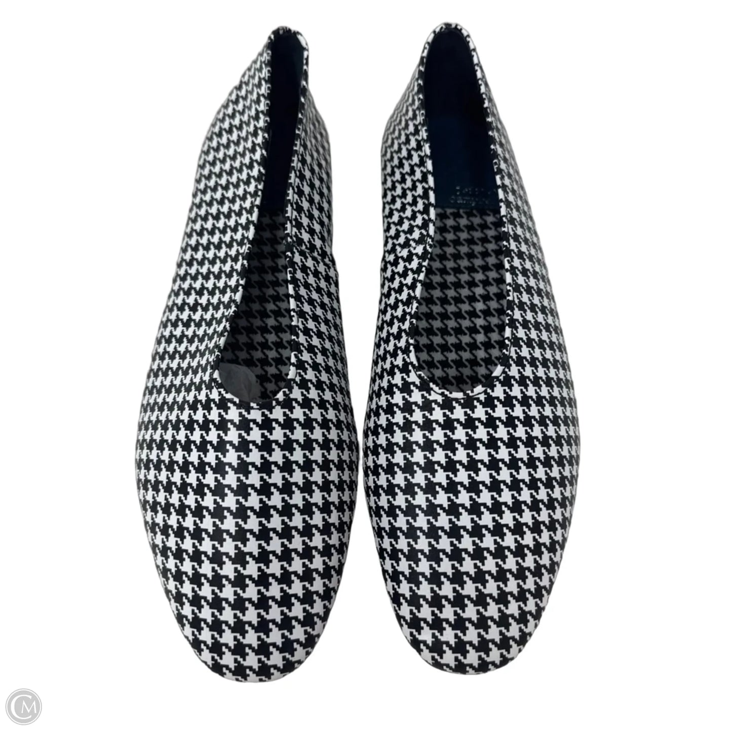 Houndstooth Shoes Flats By Jeffrey Campbell In Black & White, Size: 8.5