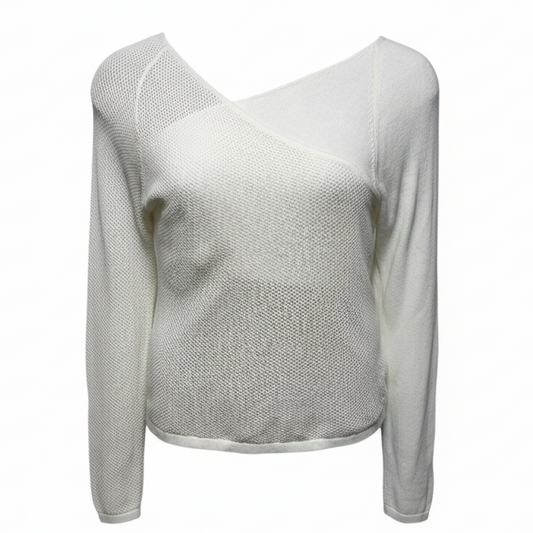 Colette Sweater Top By Alp N Rock In Cream, Size: L