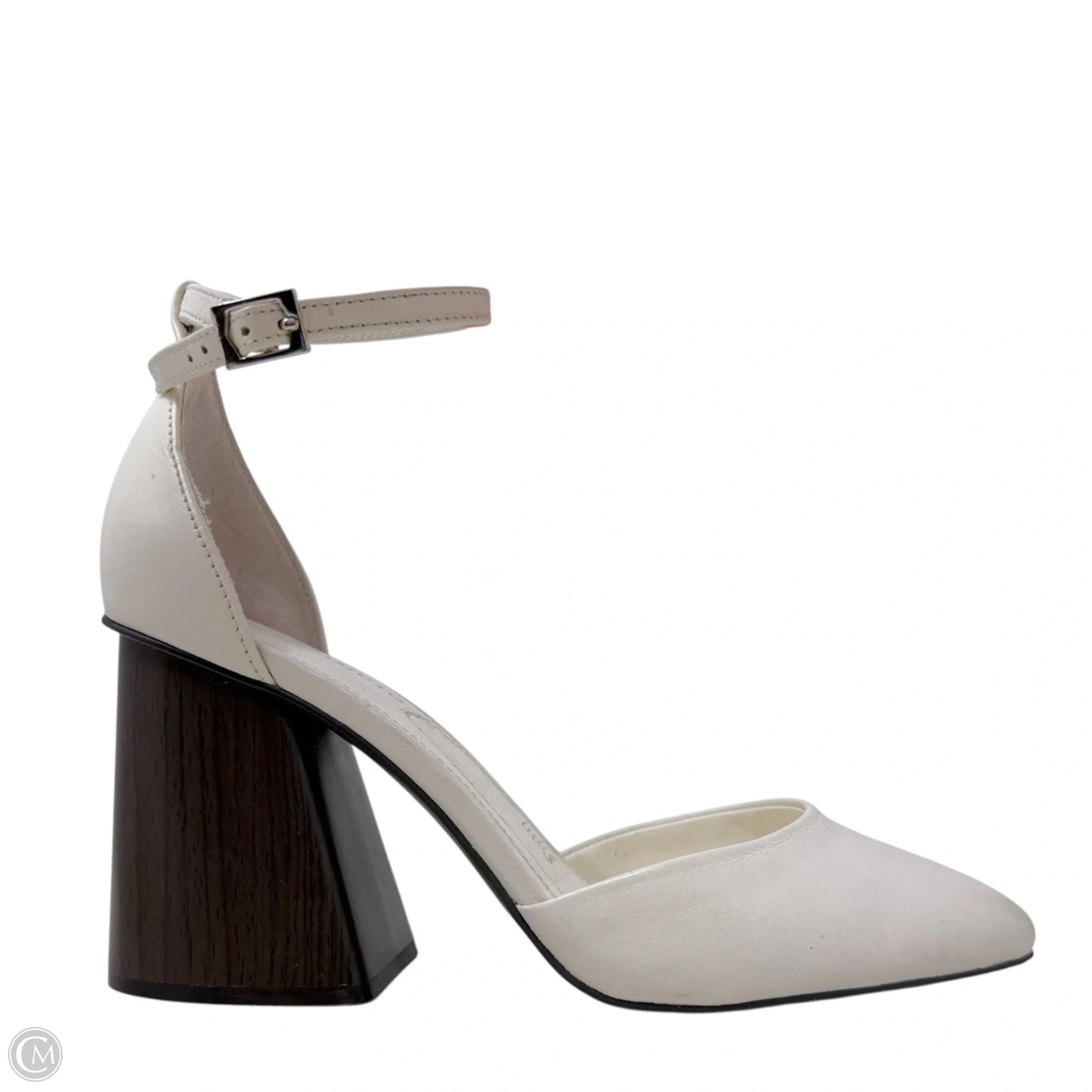 Addilenz Block Heel Pumps By Vince Camuto In Coconut Cream, Size: 8