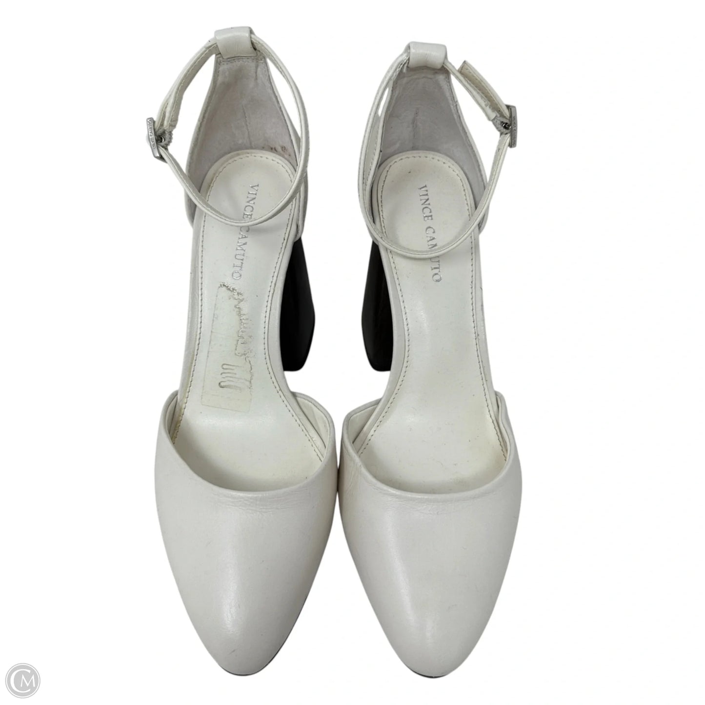 Addilenz Block Heel Pumps By Vince Camuto In Coconut Cream, Size: 8