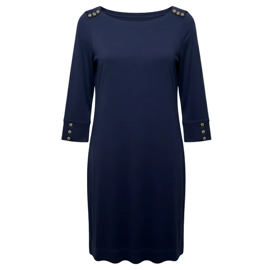 Sophie Dress Designer By Lilly Pulitzer In True Navy, Size: S